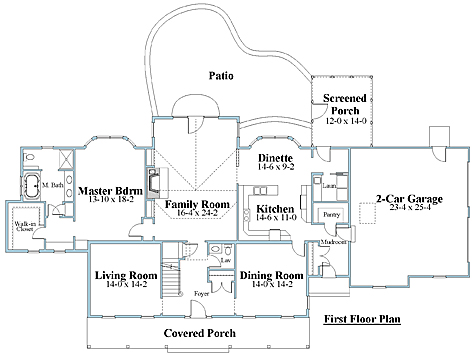 cape cod home 1st floor plan